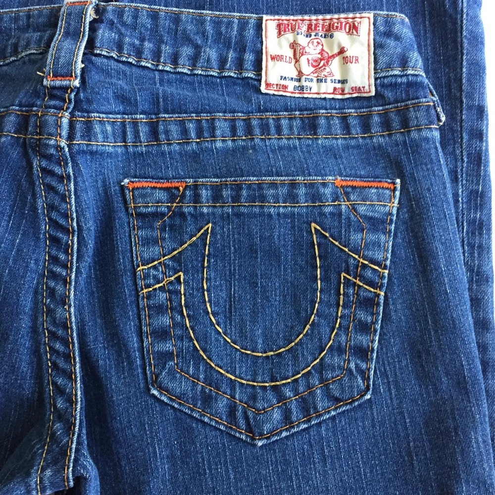 TRUE RELIGION Wide Leg Bobby Jeans Sz 29 - Picture 5 of 7